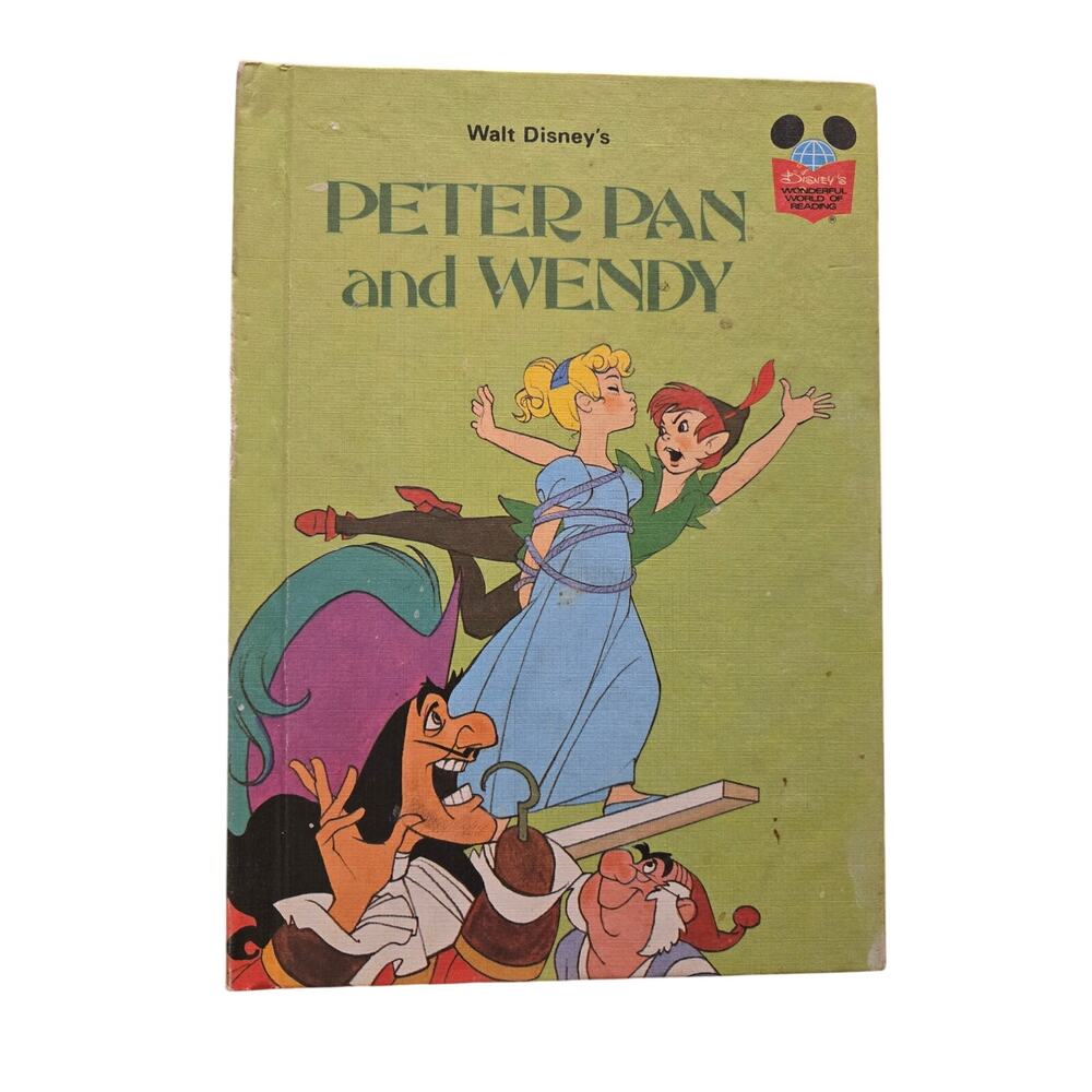 Disney Peter Pan and Wendy 1981 Random House Book Club Edition Vintage Hardcover